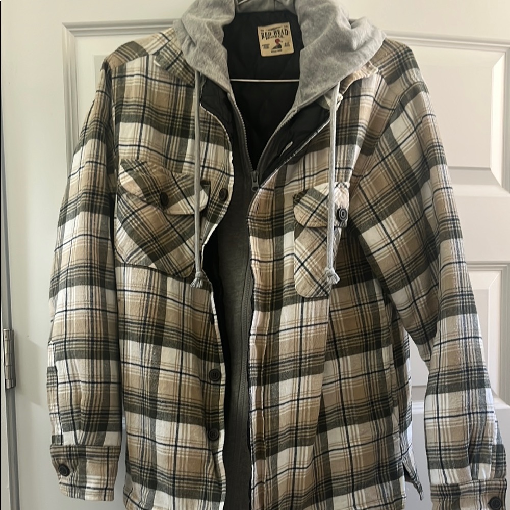 Buffalo Plaid Hooded Jacket